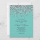 Search for teal and silver invitations Elegant