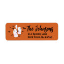 Search for halloween return address labels Ghost