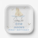 Search for sail boat paper plates Seagulls