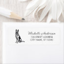 Search for german shepherd return address labels Cute puppy