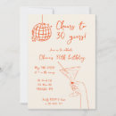 Search for cocktail birthday invitations Cheers to 30 years