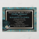 Search for mad hatter bridal shower invitations Vintage