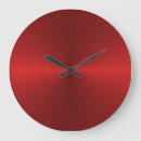 Search for without numbers clocks Red