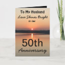 Search for husband 50th anniversary cards For him