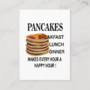 Search for pancake business cards Restaurant