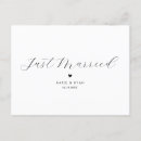 Search for mr and mrs wedding announcement cards Modern elegant
