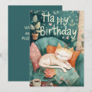 Search for cat puns birthday cards For kids