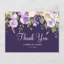 Search for purple wedding thank you cards Watercolor floral
