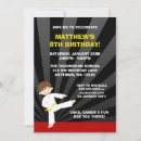 Search for tae kwon do invitations Boy