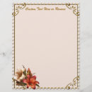 Search for floral letterhead Gold
