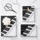 Search for piano wrapping paper Black and white