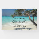 Search for beach birthday banners Tropical