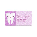 Search for tooth return address labels Hygienist