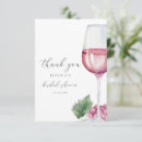 Search for wine thank you cards Blush pink