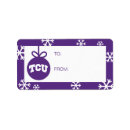 Search for tcu return address labels Tcu merry christmas