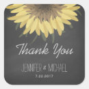 Search for sunflower thank you stickers Chalkboard