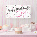 Search for 21st birthday signs Pink