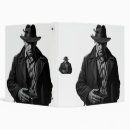 Search for white leather binders Black and white