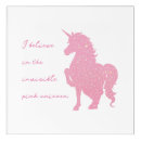Search for unicorn believe in magic posters Pink