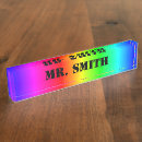 Search for rainbow name plates Ombre