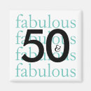Search for 50th birthday magnets Typography