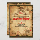 Search for treasure hunt birthday invitations Skull