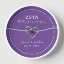 Search for 25th anniversary clocks Heart