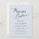 Search for dusty blue rehearsal dinner invitations Typography