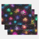 Search for fireworks wrapping paper Blue