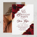 Search for for her 50th birthday invitations Floral