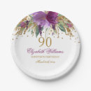 Search for purple and gold plates Birthday