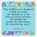Search for floral bible verse stickers Psalm 23