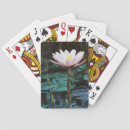Search for floating playing cards Close up