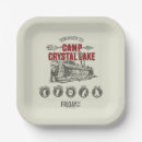 Search for lake paper plates Friday the 13th