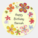 Search for flower stickers Happy birthday