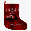 Search for elephants christmas stockings Red