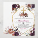 Search for purple baptism invitations Watercolor flowers