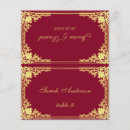 Search for burgundy place cards Bride and groom names