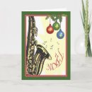 Search for jazz christmas cards Saxophone