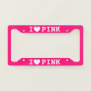 Search for neon license plate frames Pink