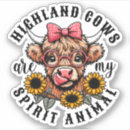 Search for scottish highland cow stickers Animals
