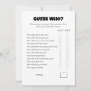 Search for printable baby shower games Guess who