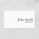 Search for mathematician business cards Science