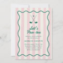 Search for country club invitations Green stripes