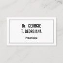 Search for gynecologist business cards White