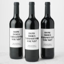 Search for baby announcement wine labels Typography