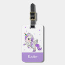 Search for purple luggage tags Unicorn