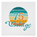 Search for 75th birthday posters Retro