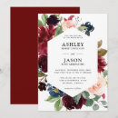 Search for burgundy and navy wedding invitations Botanical