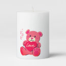 Search for teddy bear candles Heart